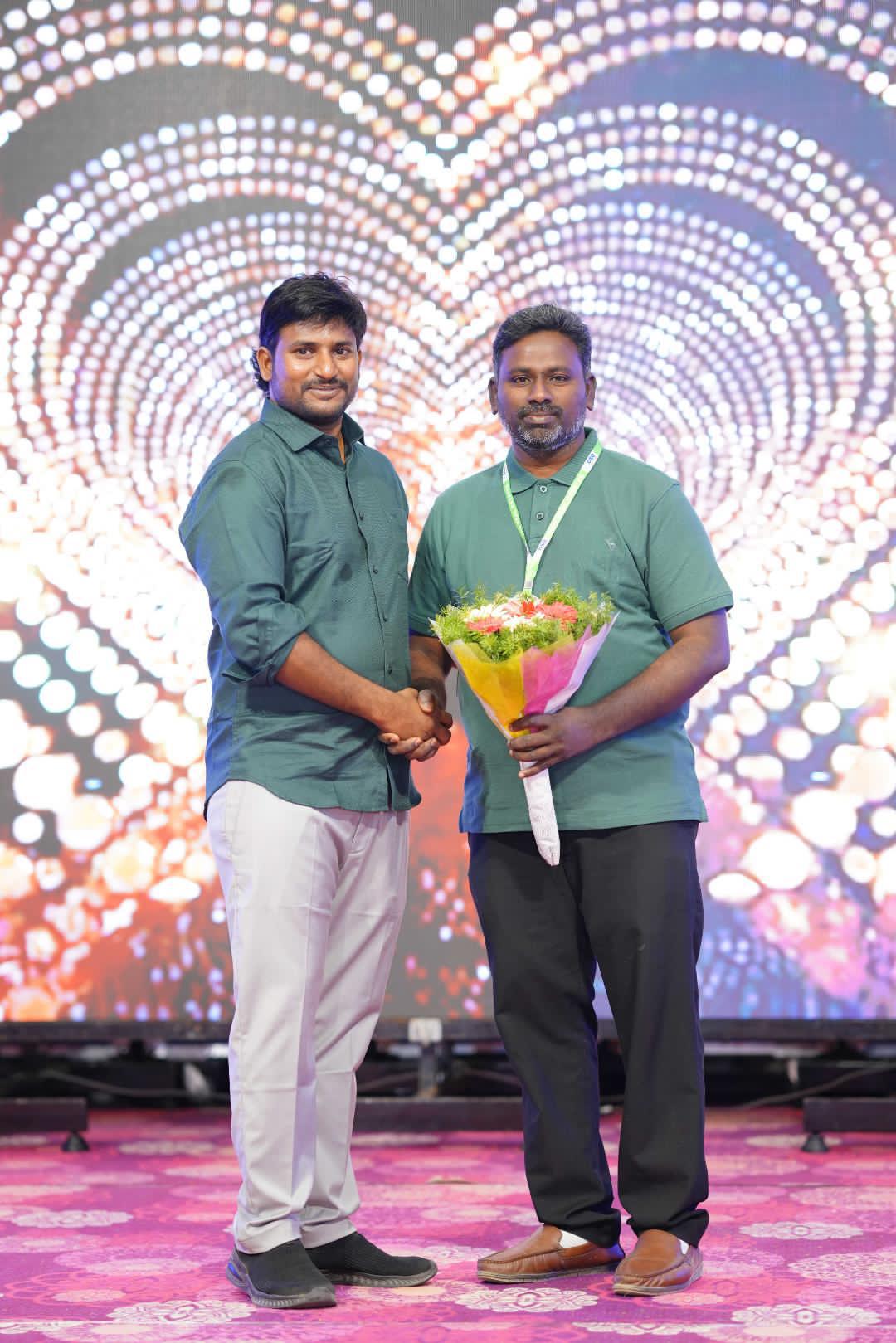 OSO Real Estates — Bouquet Felicitation On Stage