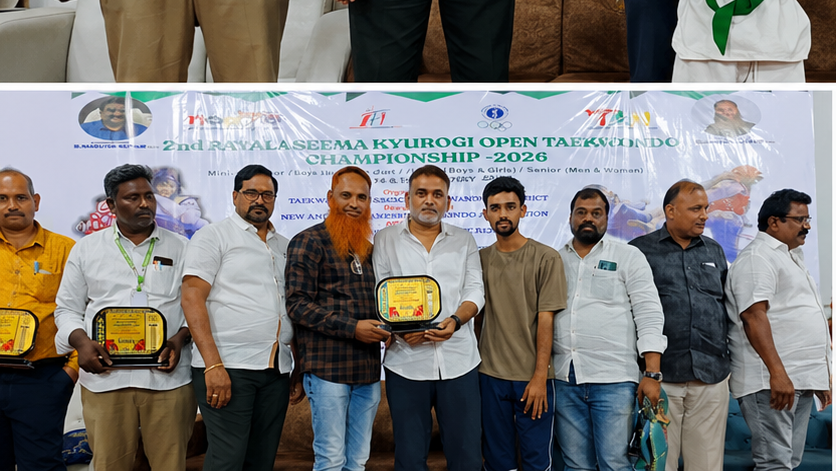 2nd Rayalaseema Kyurogi Open Taekwondo Championship 2026 — Felicitation Ceremony
