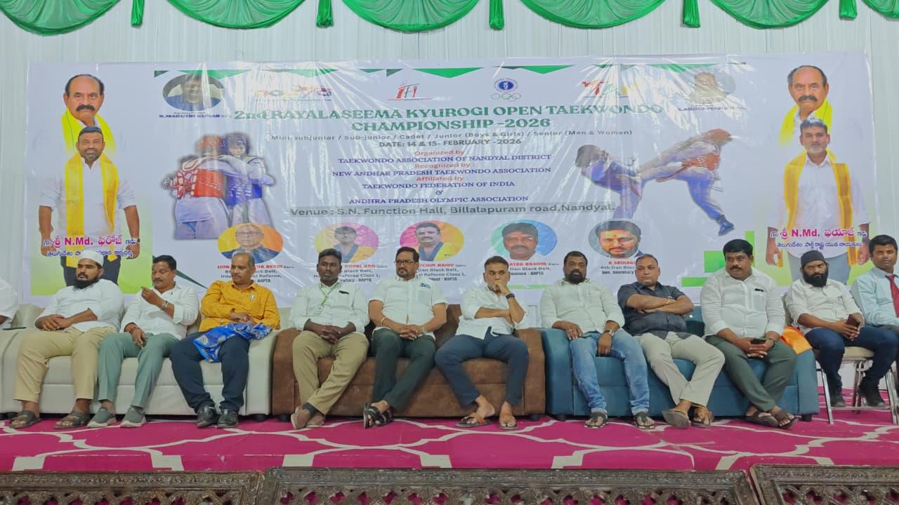 2nd Rayalaseema Kyurogi Open Taekwondo Championship 2026 — S.N. Function Hall, Nandyal